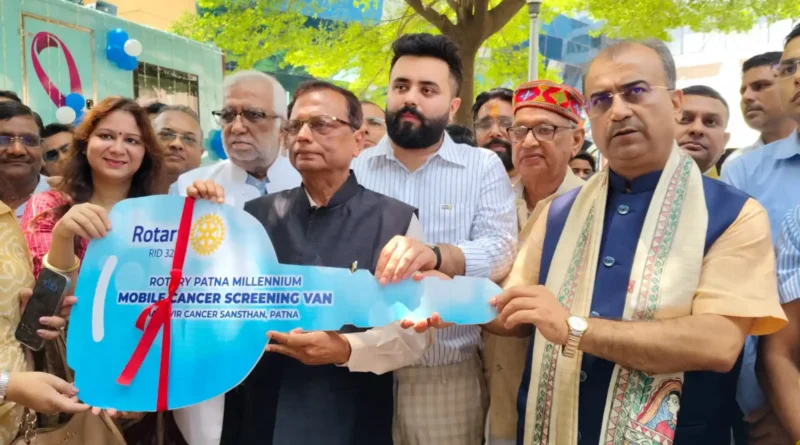 रोटरी क्लब की मोबाइल स्क्रीनिंग वैन बनेगी कैंसर के खिलाफ ढाल : मंगल पांडे