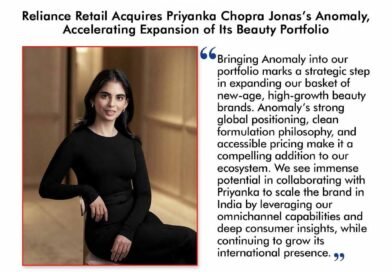 रिलायंस रीटेल ने किया प्रियंका चोपड़ा के ब्रांड एनोमली का अधिग्रहण