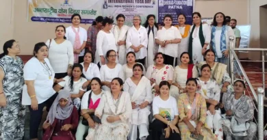 योग दिवस पर महिलाओं और बच्चों ने दिखाई उत्साहपूर्ण भागीदारी 