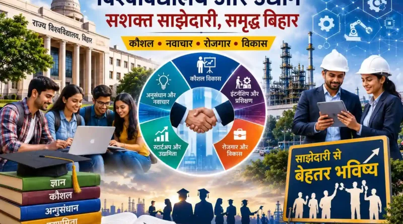 बिहार के राज्य विश्वविद्यालयों को उद्योगों के साथ सशक्त साझेदारी की आवश्यकता