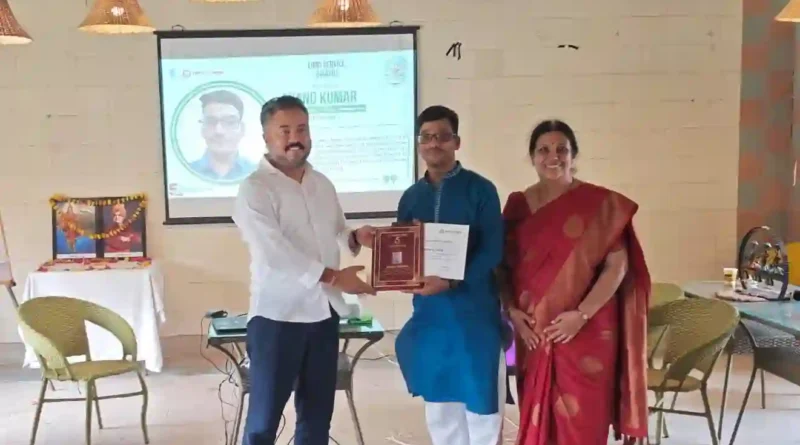 पर्यावरण प्रेमी आनंद कुमार को दिल्ली में मिला “बेस्ट सेवा अवॉर्ड