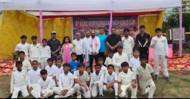 वीर कुंवर सिंह अंडर-13 गोल्ड कप क्रिकेट टूर्नामेंट का शानदार आगाज