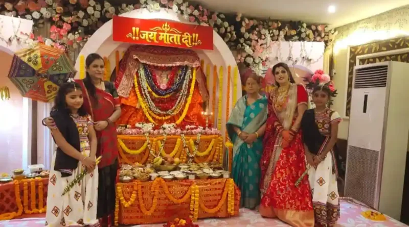 कस्तूरी नृत्यांगन चैरिटेबल ट्रस्ट ने किया  माता की चौकी सह डांडिया महोत्सव का भव्य आयोजन