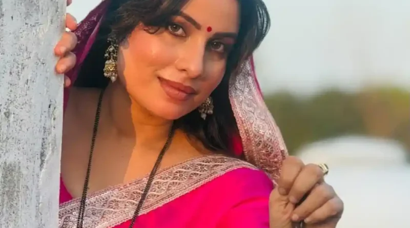 यूं आग से बची भोजपुरी हीरोइन संजना पांडेय, शूटिंग के दौरान लगी आग