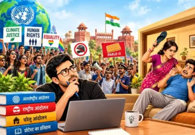 हेलमेट से चप्पल तक और प्रोटेस्ट से पत्नी के विरोध तक, जानिए आंदोलनों की मजेदार दुनिया!